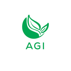 AGI letter type logo image vector