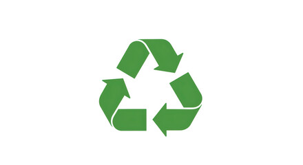 Isolated Green Recycle Symbol