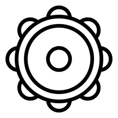 Stylish Decorative Gear Icon for Design Projects