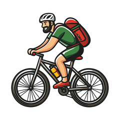 Fototapeta premium cyclist riding a bicycle