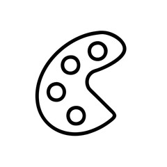 color palette vector illustration