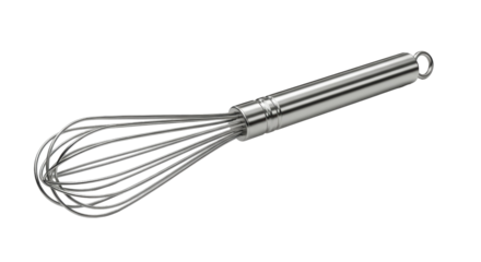 Isolated Silver Whisk