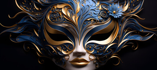 ,quilling paper mask bat, ai generative