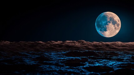 Lunar Landscape at Night