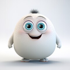 Fototapeta premium Adorable cartoon character smiling and bringing joy to all. Ai generative