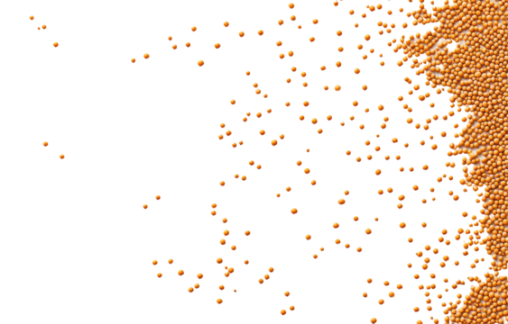 Scattered gold particles against a gold wall