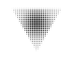 Geometric Triangle Halftone Abstract Pattern