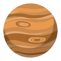 Gas giant planet Jupiter