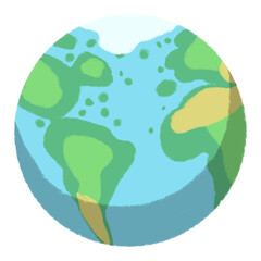 Terrestrial planet Earth Globe