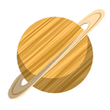 Gas giant planet Saturn