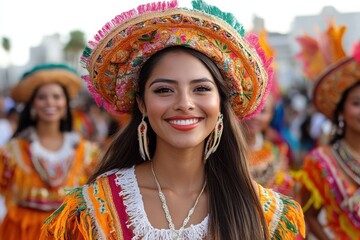 Latin National Costumes at a Celebration for Traditional Dress