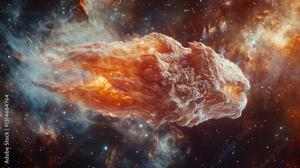 Canvas Prints the magnificent burning of interstellar comets