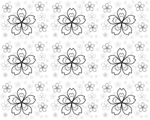 Seamless floral pattern, abstract floral motif, vector illustration.