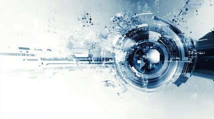 Fototapeta premium High tech background template design.