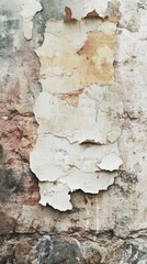 Peeling Paint on Weathered Wall: A Textured Abstract