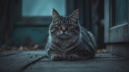 The cat that is waiting
