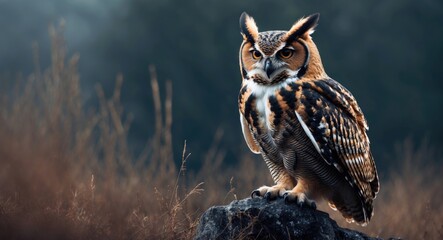 Great horned owl species.