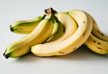bananas on white background