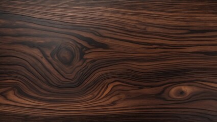 Black walnut wood grain texture of solid board finished with oil.