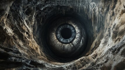 The mysterious eye deep in the cave