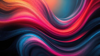 Obraz premium Warm gradient with grainy noise colors, banner poster cover abstract background design.