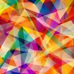 Fototapeta premium Vibrant Abstract Triangle Pattern A Colorful Geometric Design