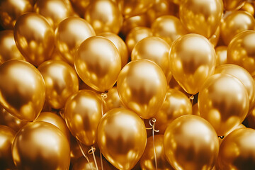Golden Balloons: Celebration & Joy
