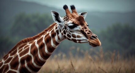 Obraz premium Closeup of Giraffe, Giraffe.