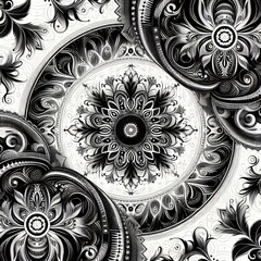 Black and White Patterns Subtle elegant shifting designs