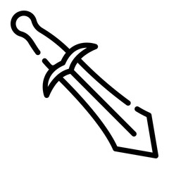 sword line icon