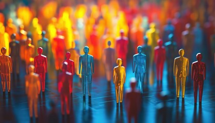 Diverse Global Network Of People In Human Resources. Embracing Diversity In A Group Setting For A Connected World.