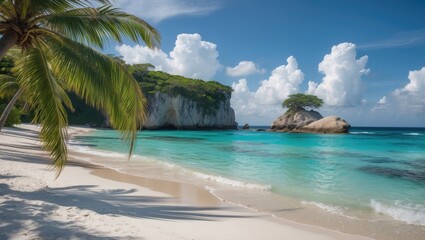 Bottom Bay is one of the most stunning beaches featuring white sand, palm trees, and crystal-clear water.