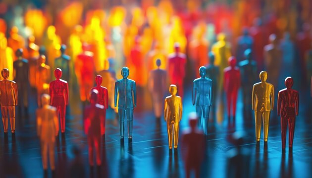 Diverse Global Network Of People In Human Resources. Embracing Diversity In A Group Setting For A Connected World.