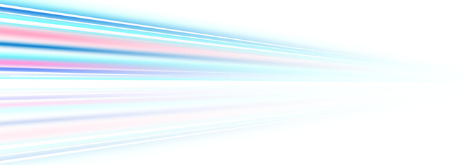 Futuristic speed lines with glowing motion blur. Dynamic blue streaks and neon trails create a high speed racing effect. Perfect for technology, cyber and automobile themes.