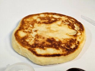 Cheese Potato Bread with white background