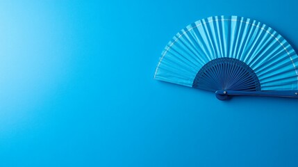 Blue Fan on Blue Background - Usage, Concepts, Motion