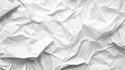 Obraz premium White Crumpled Paper Surface Texture