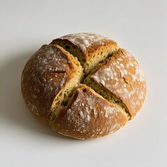 soda bread isolated on white