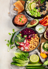 Vegan food concept.