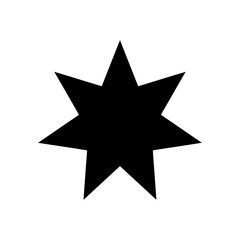 Obraz premium star heptagram.eps