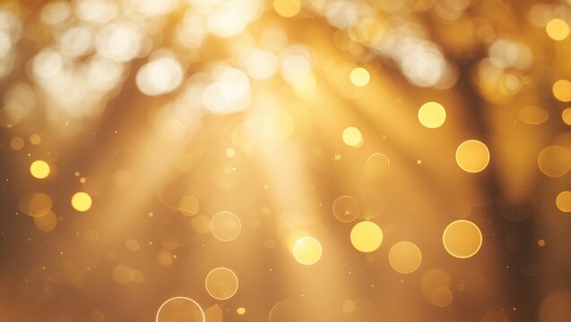 blur light overlay lens flare rays defocused glare old film flash leak bokeh golden orange color. bokeh of light filtering through trees. yellow or golden foliage. sun rays. blurred defocused image - Powered by Adobe