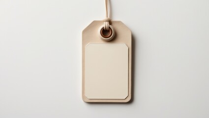 Fototapeta premium Label detached against a white background.