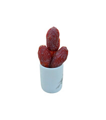 Dates in a cup, healthy dry super food 