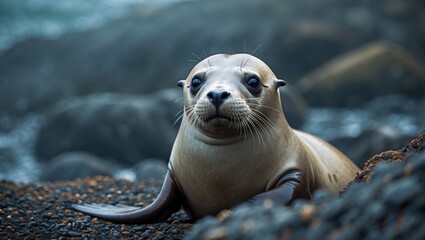 Naklejka premium Sea lion.