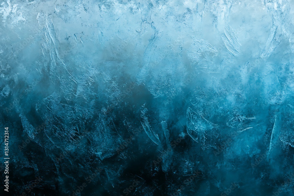 Poster abstract blue ice texture background.