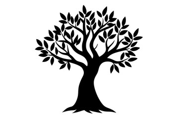 vector tree silhouette