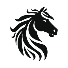 Wild Horse Profile Illustration