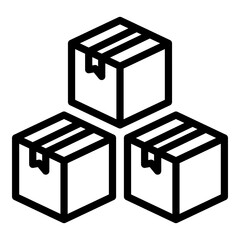 box vector icon for apps and websites