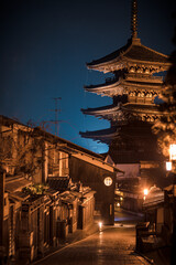 Fototapeta premium Enjoy a peaceful and orderly night in Japan