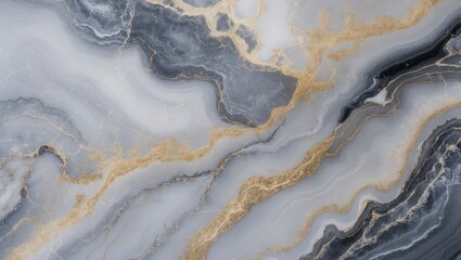 Fototapeta premium Gray marble displays a timeless elegance with its subtle yet sophisticated look. The color palette varies from soft, light grays to deeper charcoal shades, often featuring delicate variations and v...
